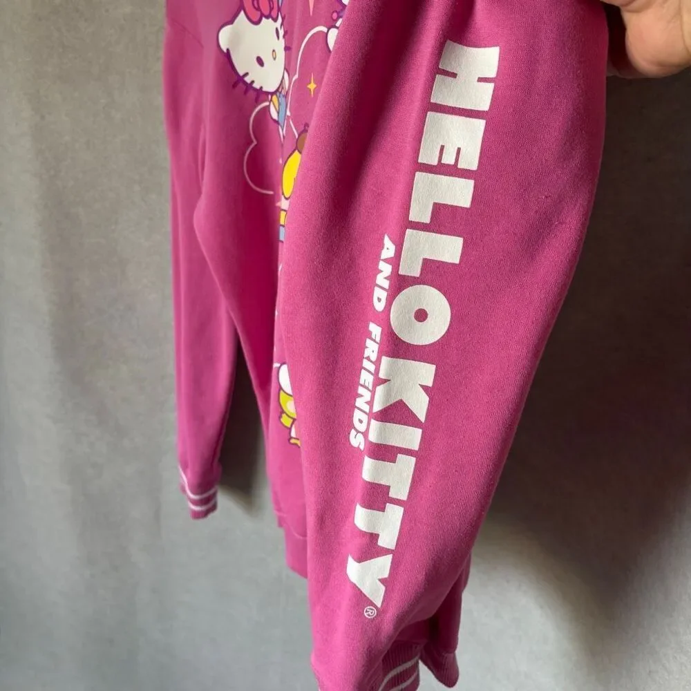 Hello Kitty Sweatshirt Size XS Sanrio My Melody Keroppi Pullover Pink Kidcore - Picture 4 of 8